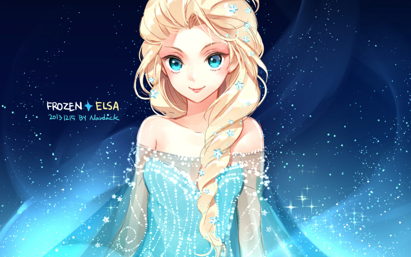 Elsa Frozen - anime art - Jigsaw puzzle games